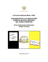 Concreción de la planificación curricular por pueblos - Preprimaria - Pueblo Garífuna - carátula.png