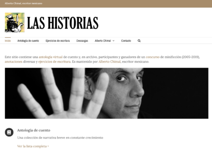 Las historias - Alberto Chimal - carátula.png