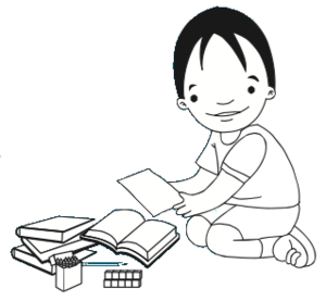 Niño con libros y crayones.png