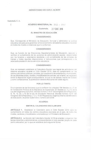 Acuerdo Ministerial 3793-2018 - calendario escolar 2019.pdf