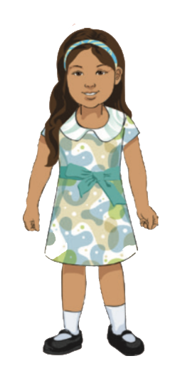 Niña de edad preescolar con vestido occidental.png