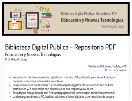Biblioteca digital pública - Educación y nuevas tecnologías - carátula.png