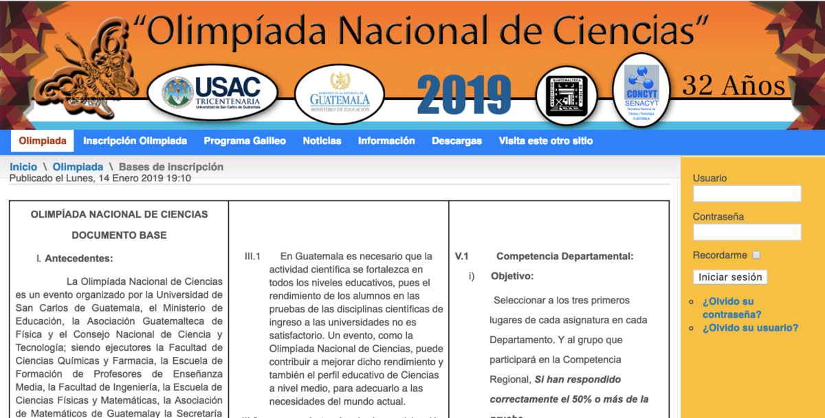 Olimpiada Nacional de Ciencias CNB