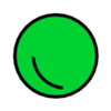 Guisante verde liso - icono