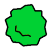 Guisante verde rugoso - icono