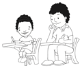 Dos niños sentados en pupitres.png
