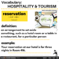 Hospitality and tourism vocabulary - reservation.png