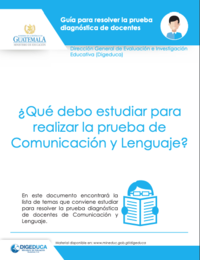 Guía prueba docente Comunicación y Lenguaje - carátula.png